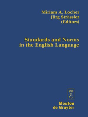 cover image of Standards and Norms in the English Language